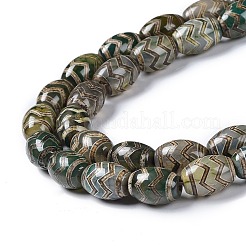 Stile tibetano perline dzi fili&nbsp;TDZI-E005-01C