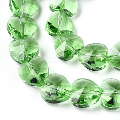 Perles en verre transparentes&nbsp;GLAA-Q066-10mm-A14