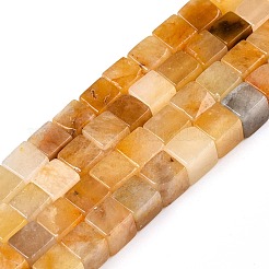 Topaz natural jade perlas hebras&nbsp;G-T139-6x6-30B