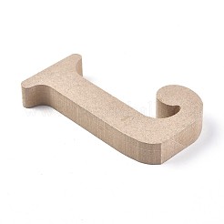 Lettre de tranches de bois non finies&nbsp;DIY-WH0162-62J