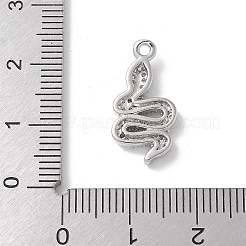 Pendenti in zirconi cubici trasparenti in micro pavè di ottone&nbsp;KK-S505-04P-01