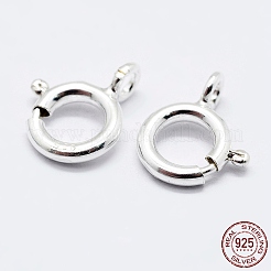 925 Sterling Silber Federring Verschlüsse&nbsp;STER-K167-076A-S