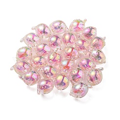Placcatura uv perline acriliche iridescenti arcobaleno&nbsp;OACR-F004-07H