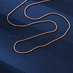 Messingbox ketten halsketten für frauen&nbsp;NJEW-D302-08RG