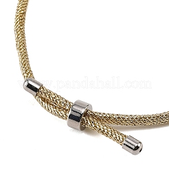 Verstellbares rundes Armband aus geflochtenem Polyesterband&nbsp;FIND-G117-01P-01