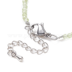 Runde Perlenarmbänder aus natürlichem Olivenquarz&nbsp;BJEW-JB09390-04