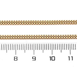 2.5 mm große Doppel-Boxkettenhalsketten aus 304 Edelstahl&nbsp;NJEW-Q013-05G