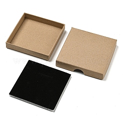 Quadratische Schmuckschatulle aus Kraftpapier aus Pappe&nbsp;CON-D014-01C-01