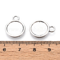 Stile tibetano impostazioni pendenti della lega cabochon&nbsp;PALLOY-N178-12AS-B