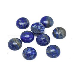 Naturales lapis lazuli cabochons, semicírculo, 8x3.5mm