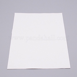 Bordo laterale singolo in silicone, con retro adesivo, rettangolo, bianco, 300x210x2mm