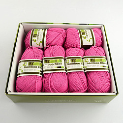 Soft Baby Yarns, with Bamboo Fibre and Silk, Camellia, 1mm, about 140m/roll, 50g/roll, 6rolls/box