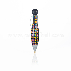 Пластиковая алмазная ручка для сверления, с зажимом, инструменты для алмазной живописи, полька точка рисунок, чёрные, 100x20 мм