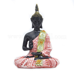 Figurines de Bouddha en résine, pour la décoration de bureau à domicile, corail lumière, 45x75x120mm