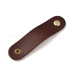 Органайзер на шнурке из искусственной кожи, для ремней кабеля устройства намотки наушников, кокосового коричневый, 95x23x5 мм