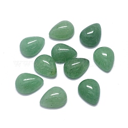 Natürliche grüne Onyx-Achat-Cabochons, Träne, 8x6x3 mm