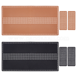 Chgcraft 2 компл. 2 цвета diy вязальные сумки наборы, с 3 шт. сетчатые аксессуары из искусственной кожи, разноцветные, 35.9x18.6x0.15 см, 1set / цвет