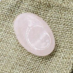 Tablas de gua sha de cuarzo rosa natural, herramientas de masaje de raspado, gua sha herramientas faciales, oval, 40x25mm