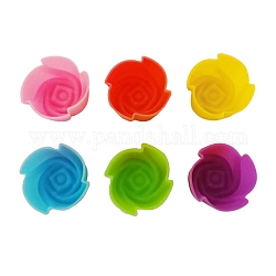 Silikonformen für Rosenseife, für die Herstellung von Seifen zum Selbermachen, zufällige Farbe, 30x20 mm