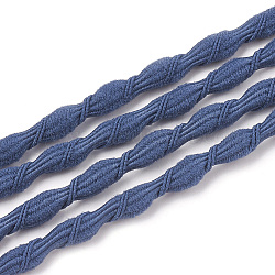 Cuerda elástica, con exterior de nylon y el caucho en el interior, acero azul, 5mm, Aproximadamente 100 yarda / paquete (300 pies / paquete)