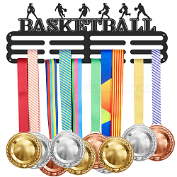 スーパーダントバスケットボールメダルホルダー女の子用メダルホルダーディスプレイハンガーラックフレーム競技スポーツメダルハンガーとリボンディスプレイレースメダルハンガー棚付き女の子へのギフト