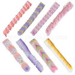 CRASPIRE DIY Scrapbook, Decorative Paper Tapes, Adhesive Tapes, Flower Pattern, Mixed Color, 20mm, 8 colors, 1box/color, 8boxes/set