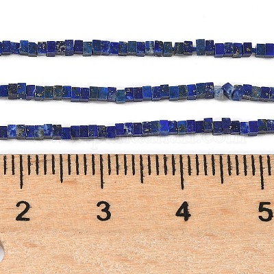 Natürlicher Lapislazuli Perlenstränge&nbsp;G-G271-G07-1x1.5mm-1