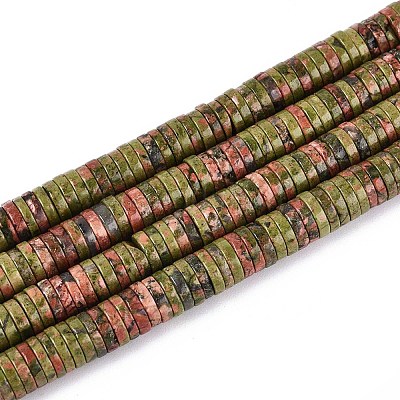 Natur Unakit Perlen Stränge&nbsp;G-T142-6mm-07-1