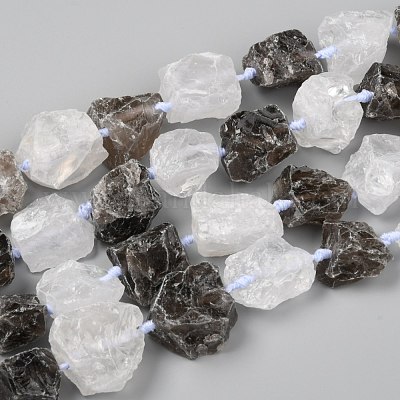 Wholesale Rough Raw Natural Quartz Crystal and Smoky Quartz Beads