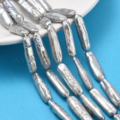 Natürliche Barock Keshi Perlen Stränge&nbsp;PEAR-P064-05B-03B-1