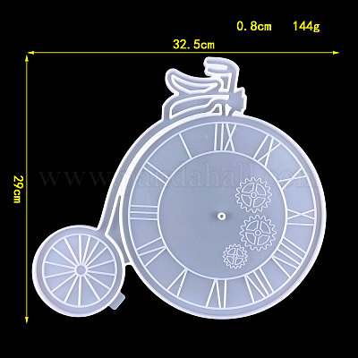 Small Number Clock Mold Resin, Round Clock Silicone Mold, Jewelry