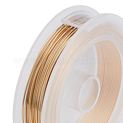 Wholesale BENECREAT 0.7mm(21Gauge) Tarnish Resistant Copper Wire 20m Light  Gold Jewelry Beading Wire for Crafts Beading Jewelry Making 