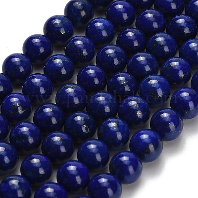 Natürlicher Lapislazuli Perlenstränge&nbsp;G-H329-C01-8mm-1
