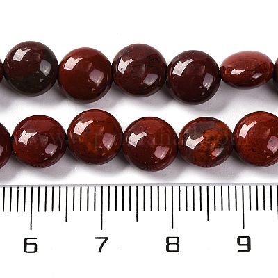Natürliche rote Regenbogenjaspis-Perlenstränge&nbsp;G-T047-A15-01-1