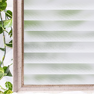Wholesale GORGECRAFT 5PCS Frosted Window Privacy Film Non-Adhesive Window  Cling Window Tinting Film Static Cling Window Film Decorative Glass Stickers  Coverings Decals for Sliding Glass Door Blinds Patterns 