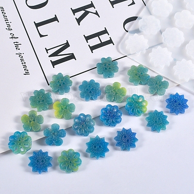 Lot De 20 Boutons Ronds Transparents 2 Trous - Diamètre 10 à 15 Mm