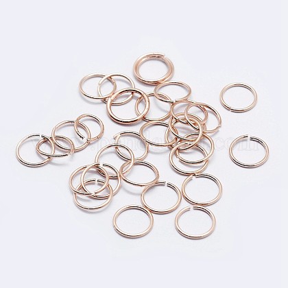 925 Sterling Silver Open Jump Rings STER-F036-02RG-0.5x6mm-1