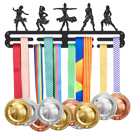 Superdant gancio per medaglie di danza latina espositore per medaglie di danza espositore per danza in metallo supporto per medaglie regalo per ballerini può resistere a 10-15 kg ODIS-WH0021-734-1
