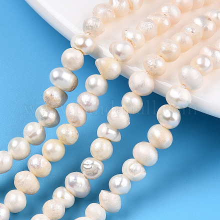Natural Cultured Freshwater Pearl Beads Strands PEAR-N013-04E-1