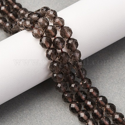 Natürliche Eis Obsidian Perlen Stränge&nbsp;G-S345-6mm-38-1