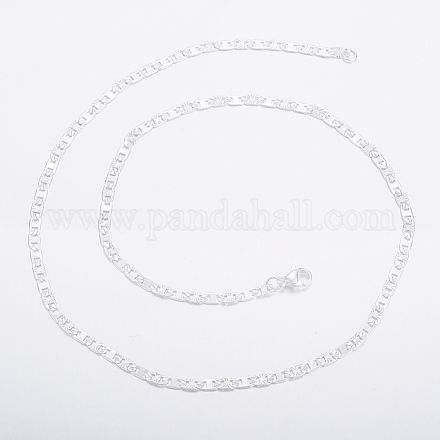 304 collier chaîne à maillons marin en acier inoxydable X-NJEW-H453-10S-1
