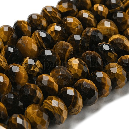 Chapelets de perles d'œil de tigre naturel G-K351-B08-04-1