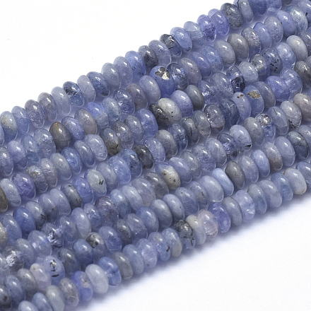 Perles tanzanite naturel brins G-K223-31-4mm-1