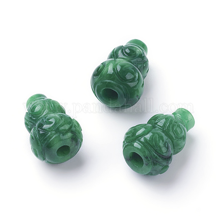 Perles naturelles en jade du Myanmar/jade birmane G-E418-42-1