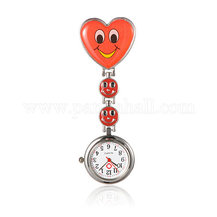 Alloy Heart Nurse Table Pocket Watches WACH-N007-02B-1