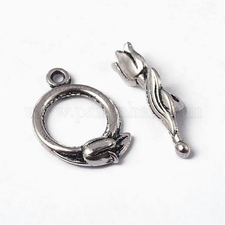 Alloy Toggle Clasps X-PALLOY-A19992-AS-FF-1