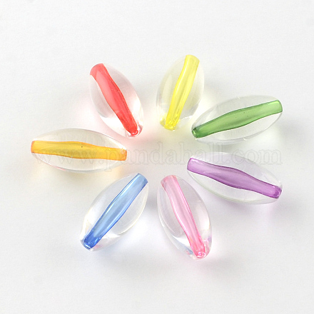 Oval Transparent Acrylic Beads TACR-S120-07-1