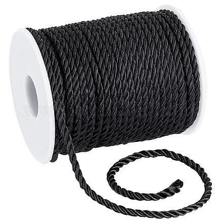 3-Ply Polyester Twisted Cord Rope OCOR-WH0079-88A-1