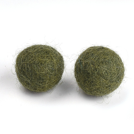 DIY Doll Craft Wool Felt Ball AJEW-T003-20mm-34-1