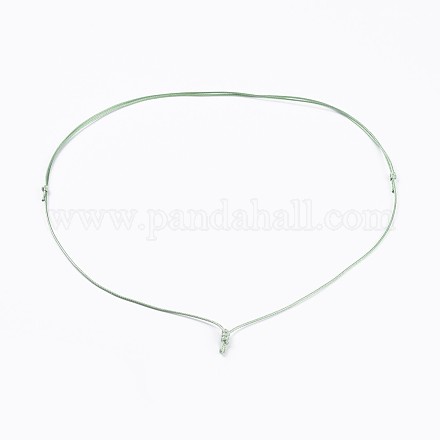 Регулируемое корейское изготовление ожерелья из вощеного полиэстера AJEW-JB00493-02-1